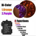 thumbnail image 4 of Guirnalda iluminada para Halloween Hairui con LED naranja/morado de 48 litros, 4 of 9