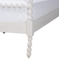 thumbnail image 5 of Baxton Studio Caliana Bobbin Four-Poster Platform Bed White Queen, 5 of 9