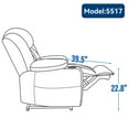 thumbnail image 2 of Resenkos Power Lift Recliner Chair, 8-Point Massage & Heat, Dual USB Ports, Cup Holders, 350lb Capacity, Blue, 2 of 16