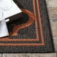 thumbnail image 5 of SAFAVIEH Machine Washable Rug Indoor/Outdoor Bermuda Collection - Indoor Outdoor BMU810H Bermuda Charcoal / Rust Rug, 5 of 6