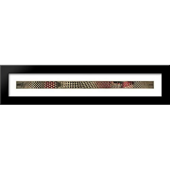 Metamorphosis II 40x12 Large Black Wood Framed Print Art by M.C. Escher