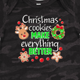 thumbnail image 4 of Inktastic Christmas Cookies Make Everything Better Boys or Girls Baby Bodysuit, 4 of 5