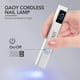 thumbnail image 2 of Lámpara de uñas GAOY inalámbrica mini luz UV recargable plateada, 2 of 6