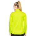 thumbnail image 3 of Expert Brand Women's Drimax Dri Fit Athletic Quarter Zipper Training Jacket, Key Lime Green, Small, 3 of 5