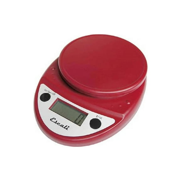 Escali SCDG11RDR Warm Red 11 lb. Round Digital Scale