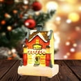 thumbnail image 4 of Kmbangi Christmas Small Village Houses, Cute LED Light Up Snow House Scene Figurine Tabletop Decorations for Home, 4 of 6