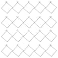 thumbnail image 1 of Uxcell 25Pcs Colgantes de Aleación Abiertos, Colgante de Marco Hueco Cuadrado, Colgante de Marco Abierto Geométrico, Tono Plateado, 1 of 6