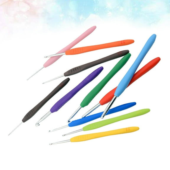 FESTFENDS Yarn Accessories Crochet Hook Handle TPR 11pcs