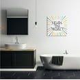 thumbnail image 2 of Stupell Industries Kids' Flush The Toilet Bathroom Rules Rainbow Stripes Typography Painting Gallery Wrapped Canvas Print Wall Art, 24 x 24, 2 of 6