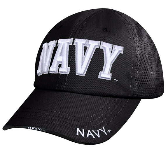Rothco 17702 Navy Mesh Back Tactical Cap, Black