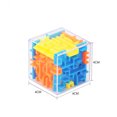 thumbnail image 3 of Mini laberinto 3D, cubo mágico, rompecabezas transparente de seis lados, cubo de velocidad, cubos de bolas rodantes, juguetes de laberinto para niños, juguetes para aliviar el estrés, 3 of 5