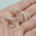 thumbnail image 6 of 10Pcs Highly Strength Fishings Trebles Hook Brabed Sharply Sea Fishings Hook, 6 of 9