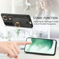 thumbnail image 6 of Allytech Wallet Case for Samsung Galaxy S22, Support Car Mount, Luxury PU Leather Shockproof Anti-Fall 360° Finger Ring Stand Rotatable Kickstand Case with Magnetic Snap & Card Slots - Black, 6 of 8