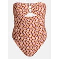 thumbnail image 6 of Time and Tru Women's and Women's Plus Cut Out Bandeau One Piece Swimsuit, Sizes XS-3X, 6 of 6