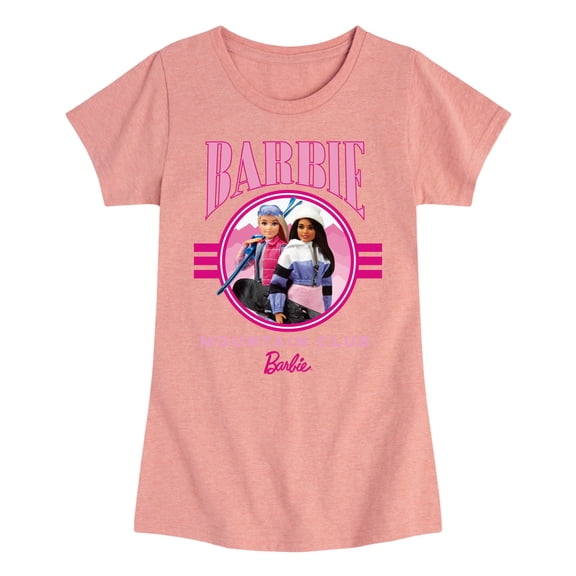 Barbie - Mountain Club - Toddler And Youth Girls Fitted Short Sleeve Graphic T-Shirt