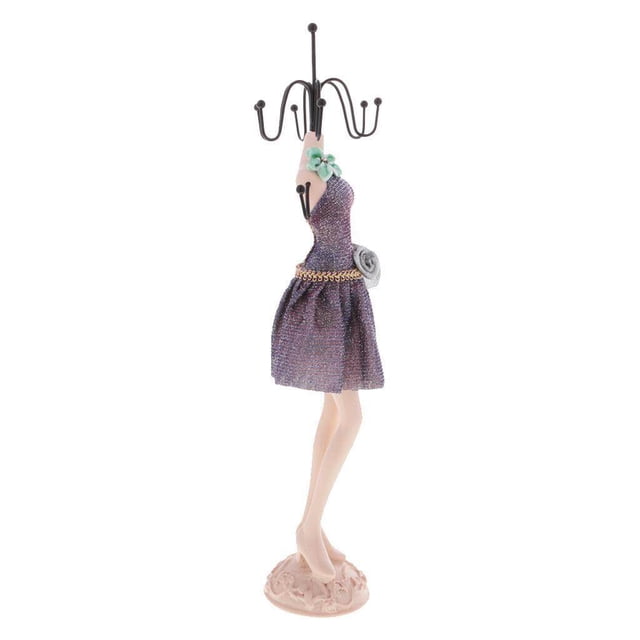 Langgg Charm Elegant Mannequin Jewelry Organizer Display Ring Display Mannequin Jewelry Hanging Display Display High-heeled Jewelry Mannequin Stand Hanging Model 3