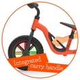 thumbnail image 3 of Charlie Glow Lightweight Balance Bike with Carry Handle and Light-up Wheels, Adjustable Seat and Handlebar, and Puncture-Proof 10-inch Tires, Orange, 3 of 10