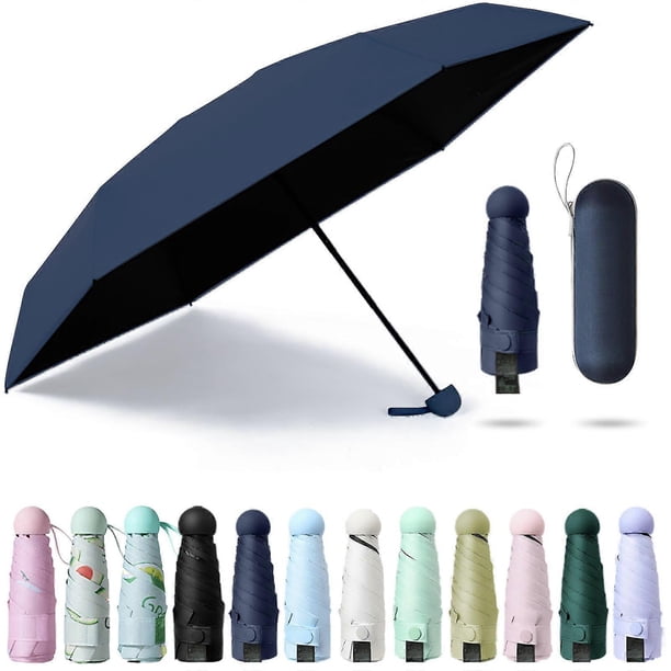 Sun Umbrella Folded Ultra-light Six-bone With Box Sun Protection UV Protection Sun Shade Sunshine Rain Dual Purpose Great for Travel Girls and Women