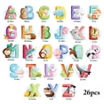thumbnail image 2 of Kids Animal Alphabet Wall Decal Removable ABC Wall Decal Alphabet Wall Sticker, 2 of 10