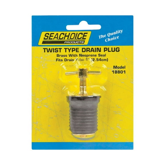 Seachoice Brass 6.8 in. L X 1 in. W Drain Plug