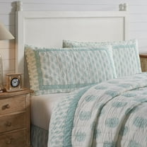 VHC Brands Avani Boho Farmhouse Bedroom Decor, King Sham 21x37, Paisley Sea Glass Green