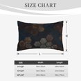 thumbnail image 6 of YFYANG Super Soft Rectangular Plush Cushion Cover (Without Pillow Insert), Abstract Vintage Honeycomb Comfort and Non-Pilling Hidden Zip Bedroom Sofa Pillowcases, 20"x30", 6 of 9