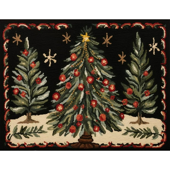 Snowman Latch Hook Rectangle Rug Kits for Adults Needle Crochet Yarn Kits Embroidery Carpet Hook and Latch Kit Floor Mat Tapestry Christmas Home Decoration 52x38cm(7)