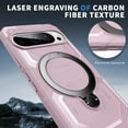 thumbnail image 3 of Magnetic Invisible 360° Rotatable Ring Kickstand for Google Pixel 9 Pro XL Phone Case,Compatible with MagSafe,Military-Grade Protection Shockproof Rugged Heavy Duty Phone Case Cover,Pink, 3 of 6