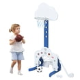 thumbnail image 1 of Patiojoy 3-in-1 Basketball Hoop Set Stand Toddler Basketball Hoop Game Set White, 1 of 5