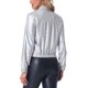 thumbnail image 3 of CHAQUETA METÁLICA LIGERA CON CREMALLERA DE MANGA LARGA BRILLANTE Y HOLOGRÁFICA PARA MUJERES INSPIRE CHIC TAMAÑO XS RAINBOW PLATA, 3 of 6