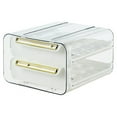 thumbnail image 1 of Egg Display Rack 2 Layer Large Capacity Egg Storage Container Fridge Organizer Food Container Household Supplies, 1 of 12