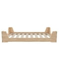 thumbnail image 5 of Little Seeds Maverick Montessori Toddler Floor Bed with 2 Heights, Natural Wood Grain, 5 of 20