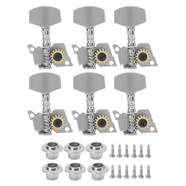Guitar Machine Heads, Professional Design Guitar Tuning Pegs Keys Corrison Resistance Metal Material Stable Structure For Ukulele 3 Left And 3 Right,2 Left And 4 Right,4 Left And