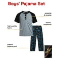 thumbnail image 2 of Quad Seven Boys Pajamas Set - 2 Piece Henley Sleep Shirt PJ Boys Pajama Pants Kids Sleepwear (4-18), 2 of 2