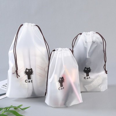 Con Cordones Bolsa De Cordón De Dibujos Animados Oso De Viaje Almacenamiento Esmerilado A Prueba De Polvo Zapatos Regalo Embalaje huangjie unisex