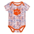 thumbnail image 4 of Newborn Orange Clemson Tigers Sunday Comics 3-Pack Bodysuit Set, 4 of 4