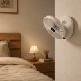 thumbnail image 5 of Small Foldable Desktop Wall Mount Fan 3 Speed Quiet 90 Degree Adjustable Tilt Portable Cooling Fan for Home Car Office Travel Blue 1 Pack, 5 of 9