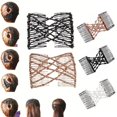 thumbnail image 6 of DLQT Brown Comb Lazy Bun Creative And Versatile Elastic Hair Comb Fashionable And Versatile Magic Hair Accessories, 6 of 7