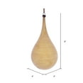 thumbnail image 2 of Vickerman 4" Tan Wood Grain Teardrop Christmas Ornament, Pack of 2, 2 of 3