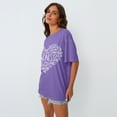 thumbnail image 3 of SUNBS Oversized Graphic Tees for Women - Love Heart Casual T Shirts for Women Round Neck Tops, 3 of 8