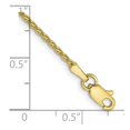 thumbnail image 5 of 10K Yellow Gold 1.5mm Parisian Wheat Chain Bracelet 7 Inch, 5 of 5