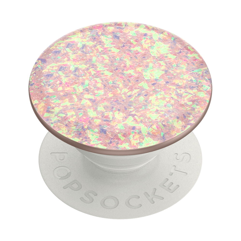 PopSockets Adhesive Phone Grip with Expandable Kickstand and swappable top - Iridescent Confetti Rose