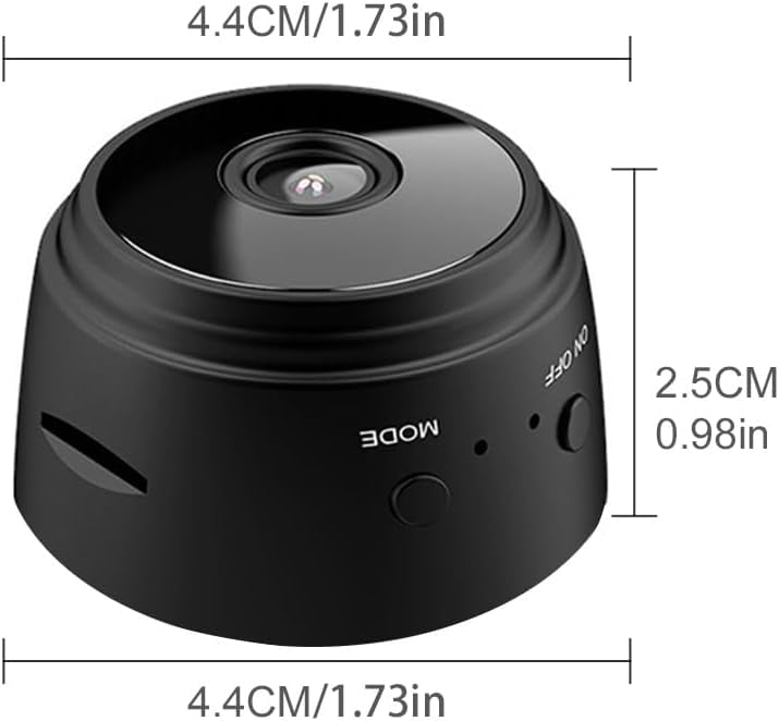 Mini Hidden Cameras,1080P HD WiFi Security Camera for Baby Pet Nanny Surveillance, Spy Cam for Home Indoor Outdoor Monitoring Remote Viewing with APP(Video Only) (1)