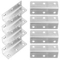thumbnail image 2 of 8pcs Corner Brace Heavy Duty L Bracket Flat Angle Brace For Furniture Cabinet, 2 of 8