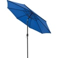 thumbnail image 2 of Global Industrial Outdoor Umbrella with Tilt Mechanism, Olefin Fabric, 8-1/2'W, Blue, 2 of 7