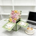 thumbnail image 6 of Mothers Day Card, Up Card Box with Envelope & Blank Card, 3D Pink Bouquet Birthday Cards, Effortless to Carry and Store, Birthday Gifts for Women Mom Girls Wife Daughter Sister (Card), 6 of 6