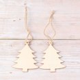 thumbnail image 3 of EeaseMX 10 piezas de placa colgante de madera navideña para árbol de Navidad, decoración colgante, 3 of 7