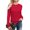 Red, variant on Langwyqu Fall Winter Women Long Sleeve Cable Knit Sweater Pullover