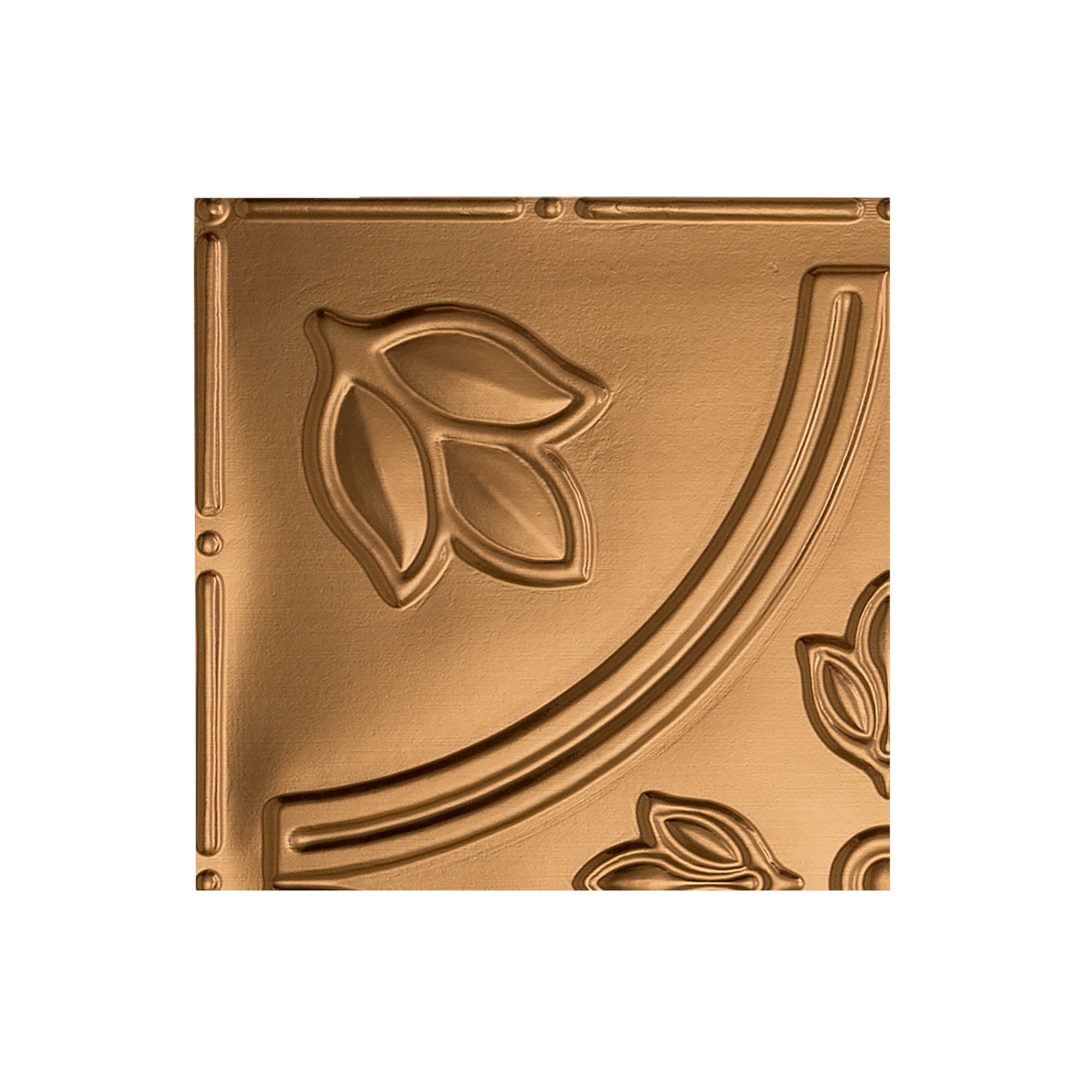 Fasade Easy Installation Traditional 5 Copper Fantasy Lay In Ceiling Tile Ceiling Panel 2 X 2 Tile Walmart Com