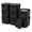 Black, variant on W 6 Pack White Storage Bins with Lids Stackable Storage Container for Organizing, Small Storage Boxes with Handle for Shelves, Cute Organizer Bins for Craft, Snacks, 9.85x6.9x5.7 inch